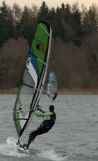 Windsurfer am Oberrieder Weiher